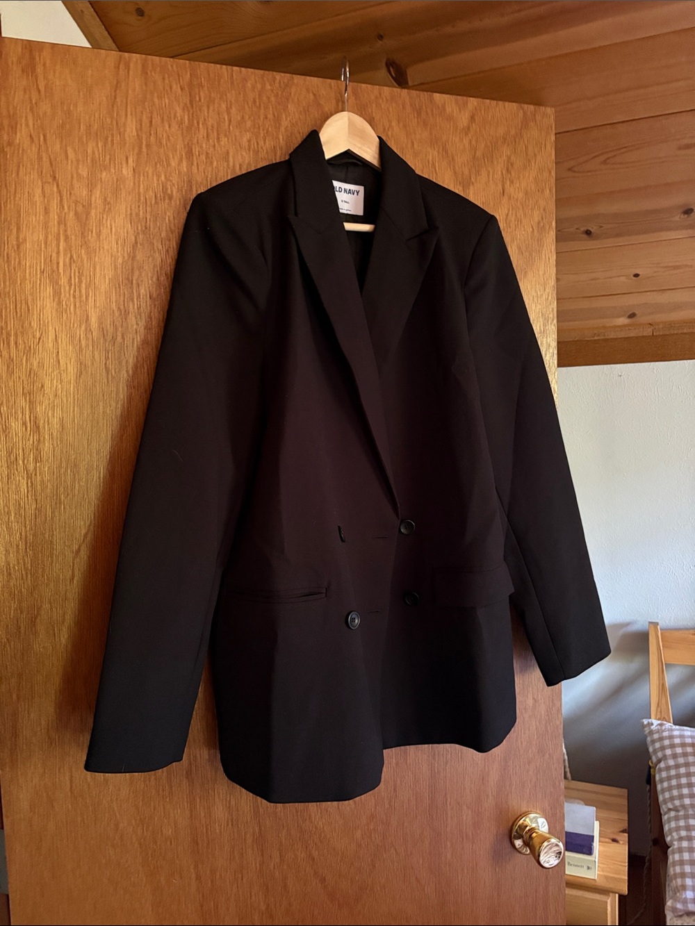 Old Navy Oversized Black Blazer S Tall Relaxed 90s Minimalist Fit